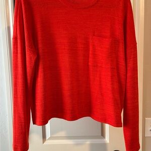 Banana Republic Bright Orange Long Sleeve Tee